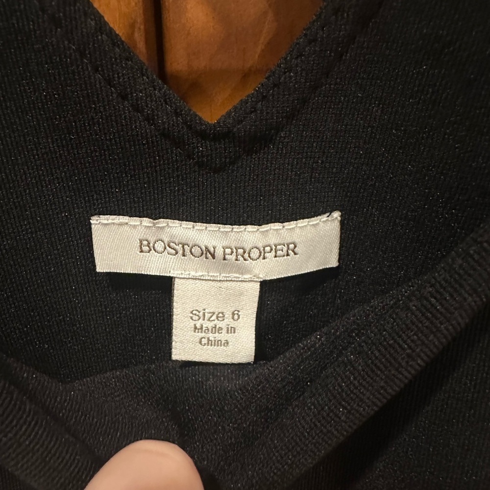 Boston Proper Black Mini Dress - Picture 4 of 4